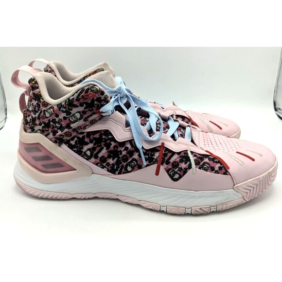 AUTHENTIC Adidas D Rose Son of Chi Christmas Clear Pink Men’s Size 15 - Picture 3 of 6